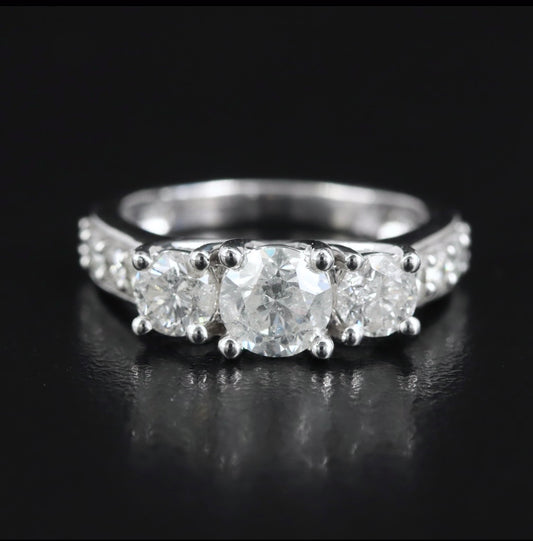 10K 2.04 CTW Diamond Trellis Ring