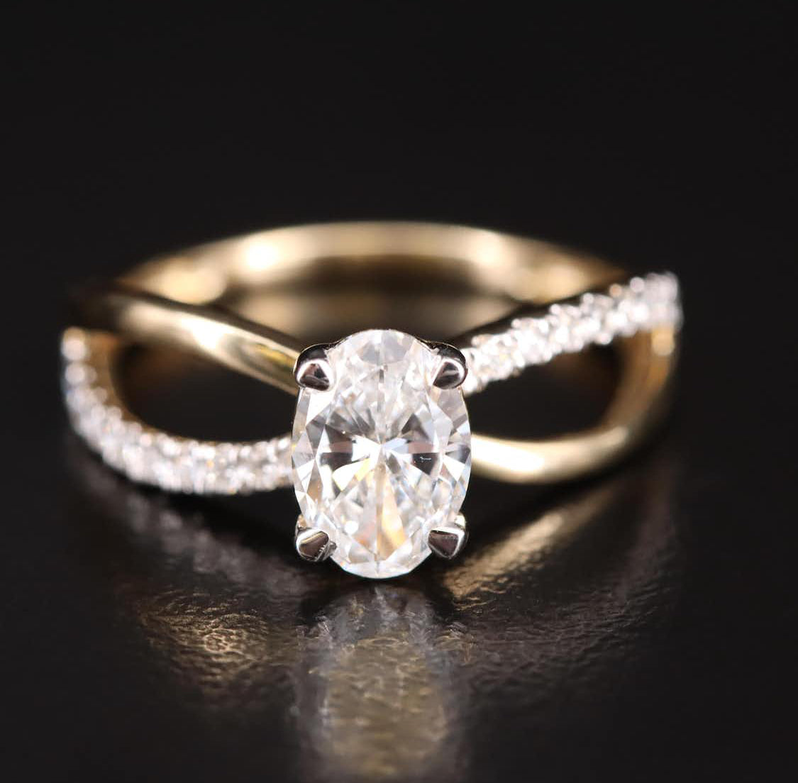 14K 1.30 CTW Lab Grown Diamond Ring