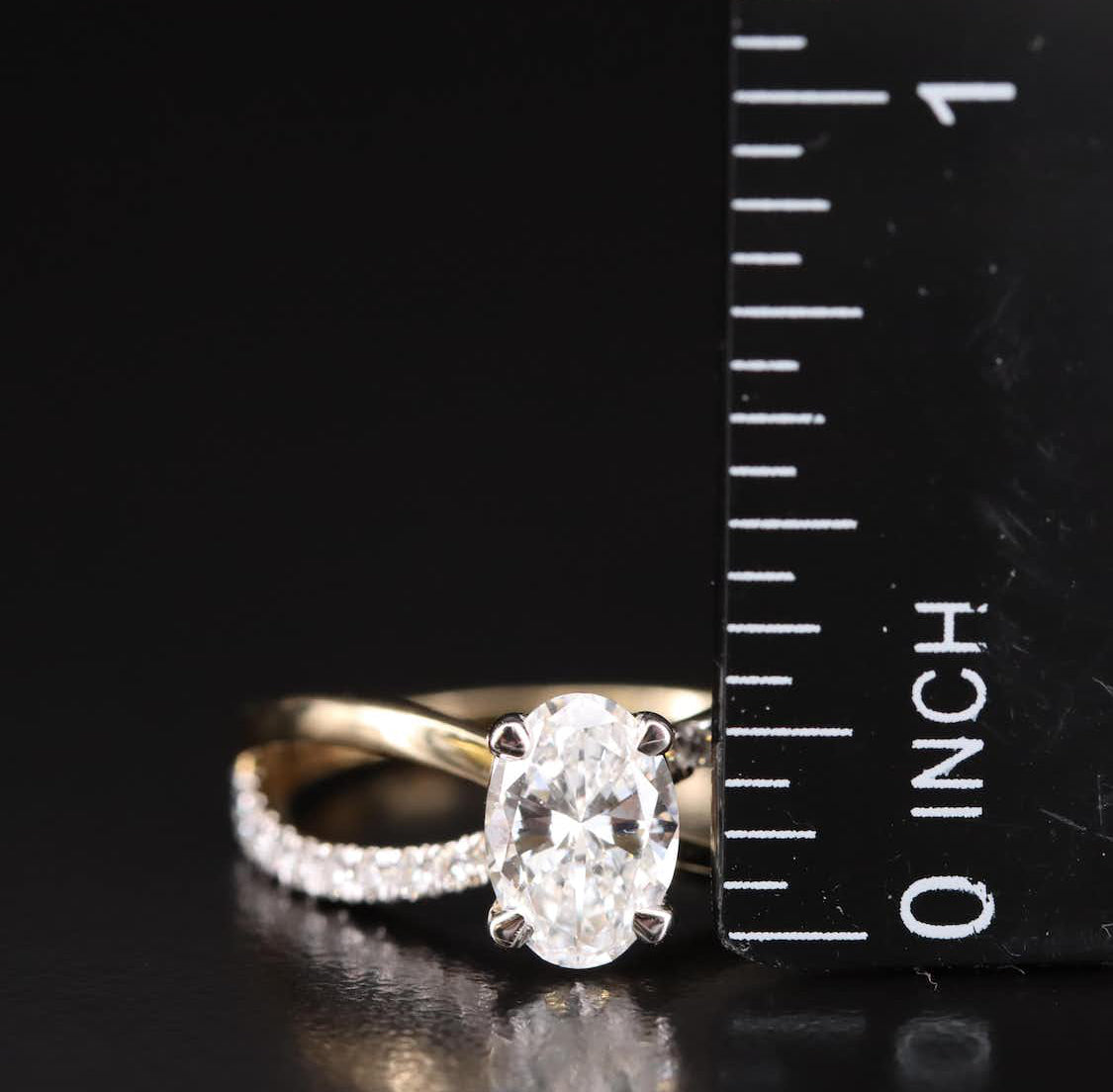 14K 1.30 CTW Lab Grown Diamond Ring