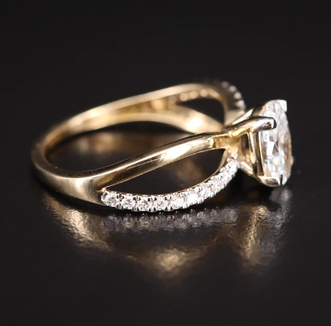 14K 1.30 CTW Lab Grown Diamond Ring