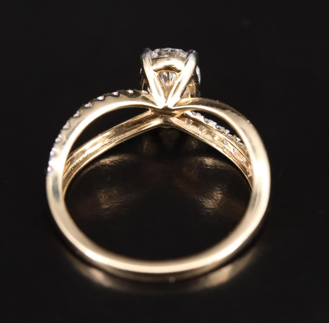 14K 1.30 CTW Lab Grown Diamond Ring