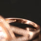 10K Rose Gold Morganite and Diamond Ring