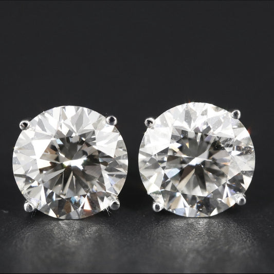 14K 4.89 CTW Lab Grown Diamond Stud Earrings