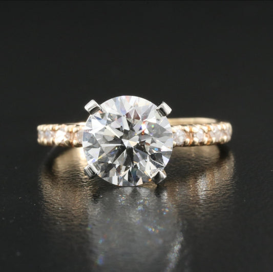 14K 2.30 CTW Lab Grown Diamond Ring w/Appraisal