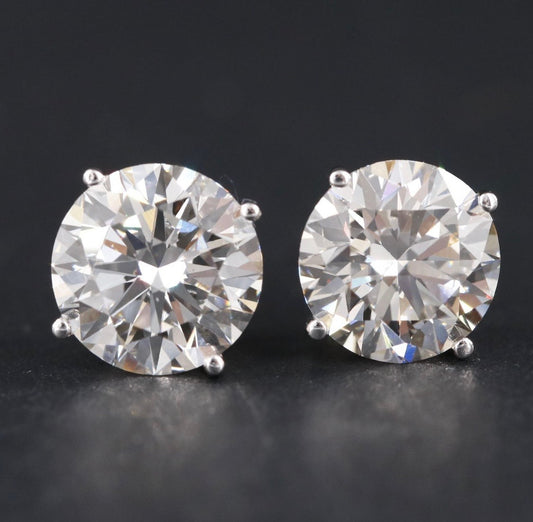 14K 3.96 CTW Lab Grown Diamond Stud Earrings w/Appraisal