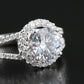 Platinum 1.62 CTW Lab Grown Diamond Halo Ring