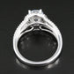 Platinum 1.62 CTW Lab Grown Diamond Halo Ring