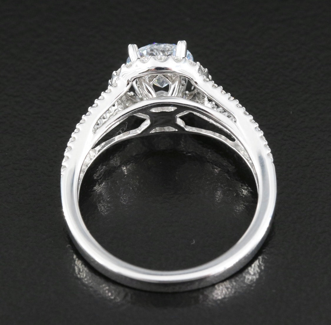 Platinum 1.62 CTW Lab Grown Diamond Halo Ring