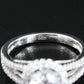 Platinum 1.62 CTW Lab Grown Diamond Halo Ring