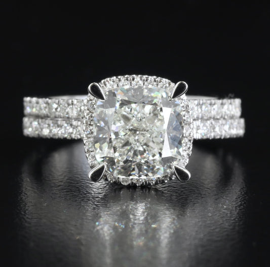 14K 3.985 CTW Lab Grown Diamond Ring w/Appraisal