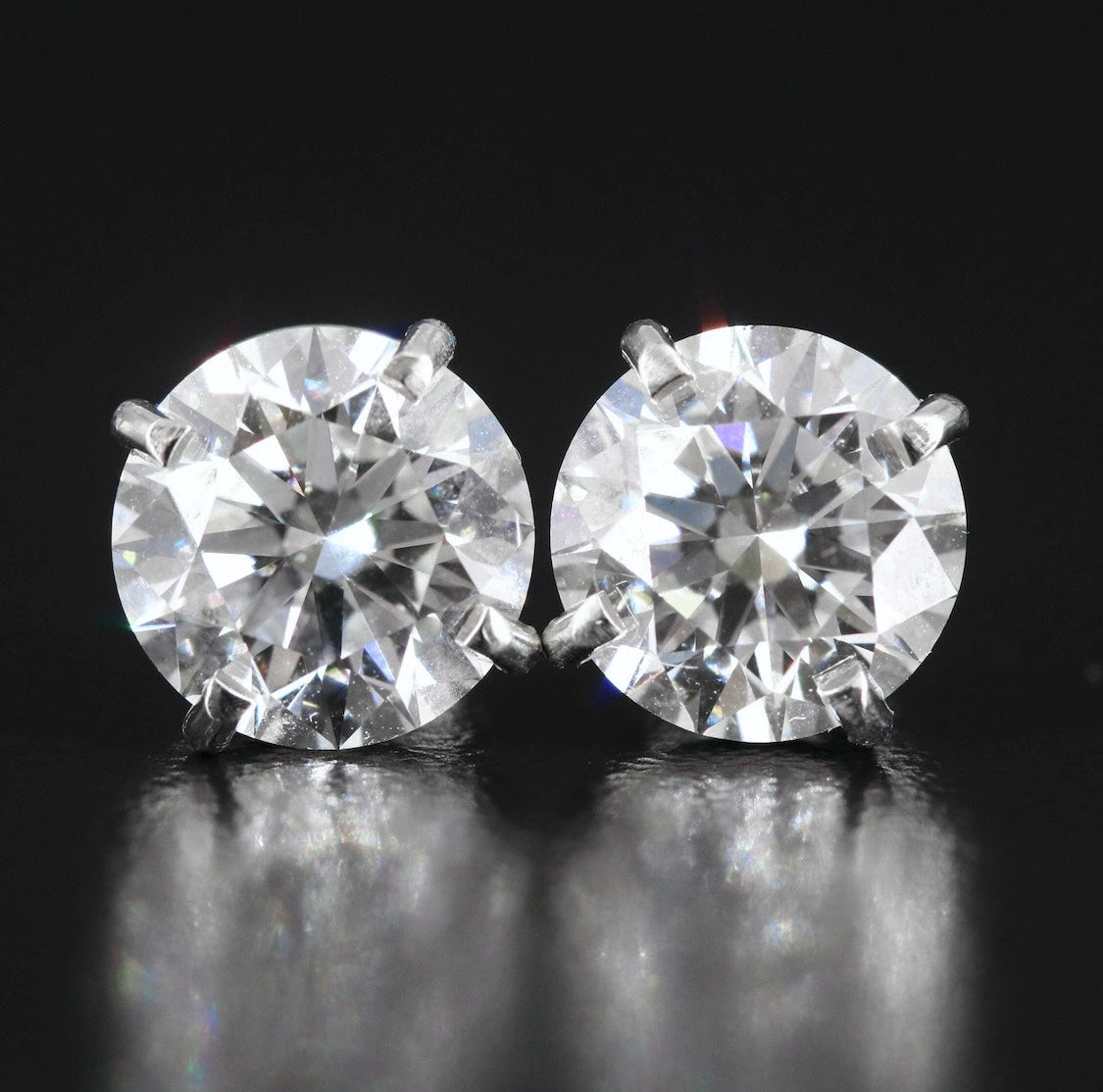 14K 4.31 CTW Lab Grown Diamond Stud Earrings w/Appraisal