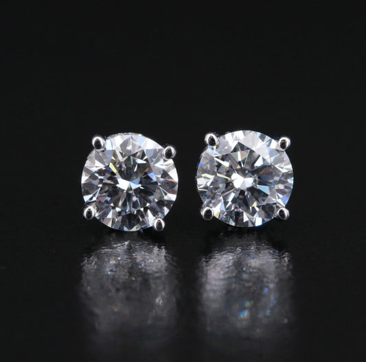 14K 2.77 CTW Lab Grown Diamond Stud Earrings