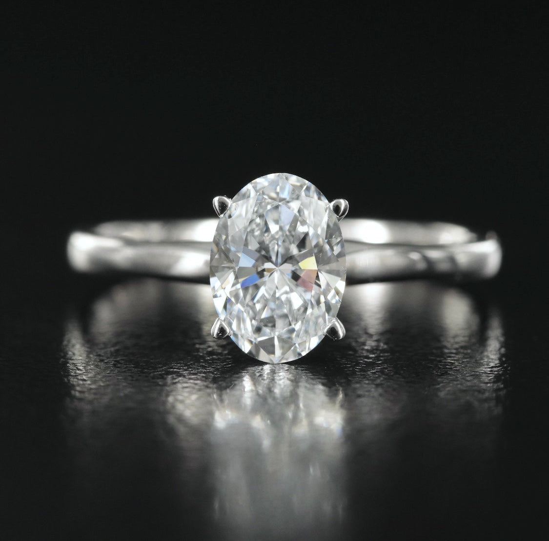 14K 1.16 CT Lab Grown Diamond Solitaire Ring