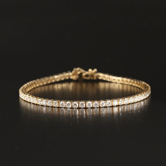 14K 5.00 CTW Lab Grown Diamond Line Bracelet with IGI Report