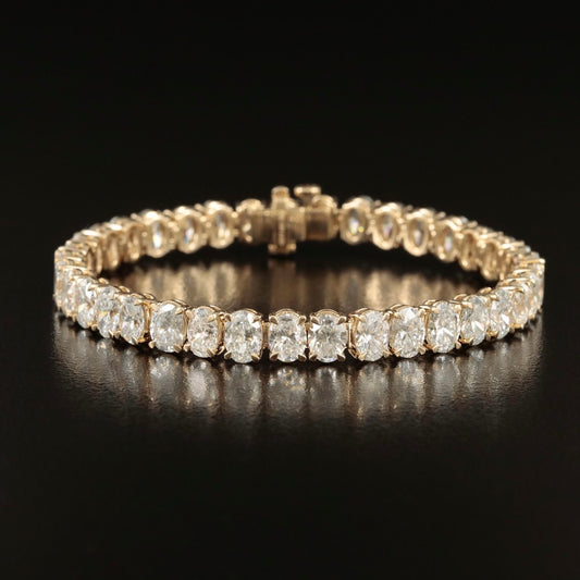 14K 18.00 CTW Lab Grown Diamond Bracelet