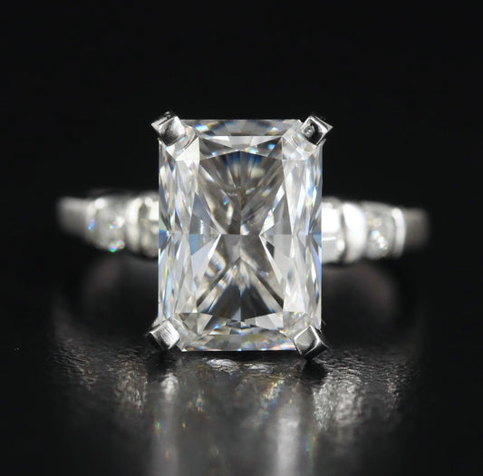 Platinum 4.75 CTW Lab Grown Diamond Ring